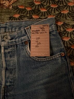 Levi's Medium Blue Back Pocket Jeans with Leather Patch VINTAGE DENIM!